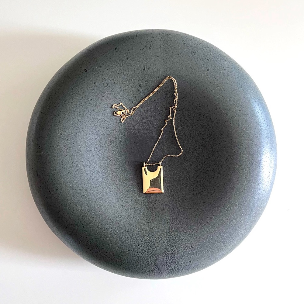 Winifred Grace Rectangular Pendant Necklace